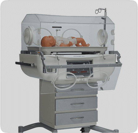 Baby incubators for maternal and infant care, Uganda Ministry of Health project Neonatal baby incubator installed in a maternity unit at a Ugandan regional hospital